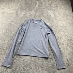 Under Armour Athletic Shirt Long Sleeve Womens XS Gray
